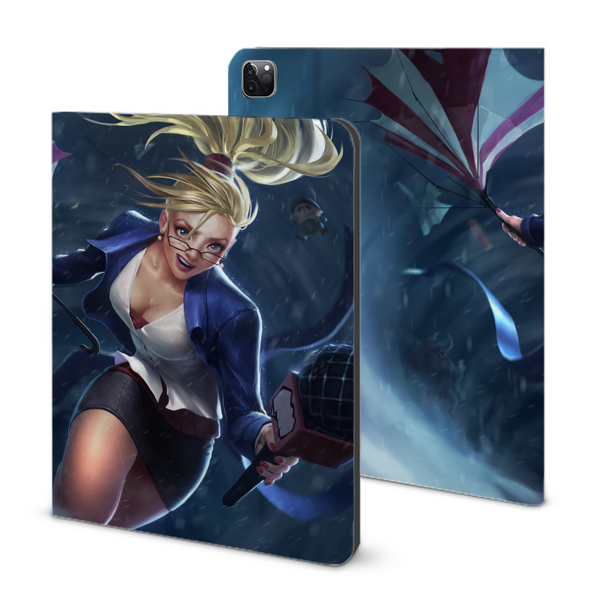 （画像用） リーグ・オブ・レジェンド League of Legends LOL IPad ケース ブック型 PUレザー TPU 耐衝撃 軽量 薄型 ペン収納なし 全面保護 IPad 各モデル対応